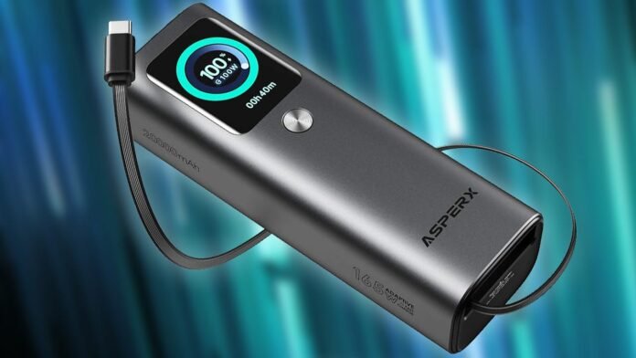 Save 56% Off the TSA-Approved AsperX 20,000mAh 165W Power Bank, Now Just $39.99