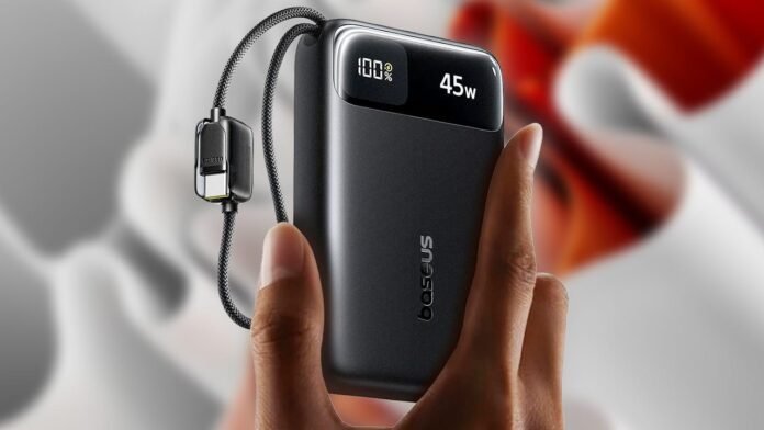 The Baseus 20,000mAh 45W Power Bank With Dual USB-C Cables Drops to $21 After Coupon
