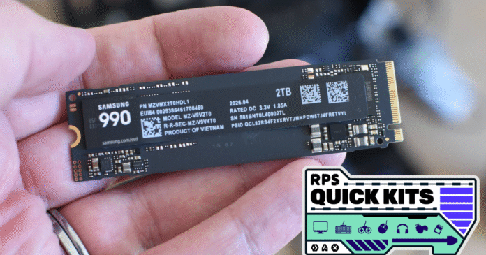 Samsung 990 review: Low-spec SSD, but strangely good for gaming

