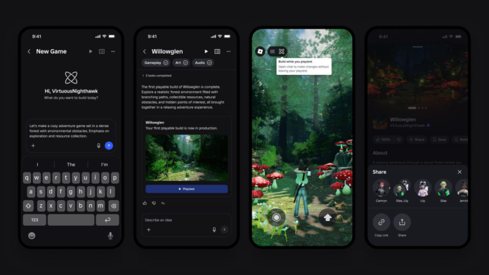 Roblox Announces Build, Which Lets Anyone Turn a Text Prompt Into a Published Game